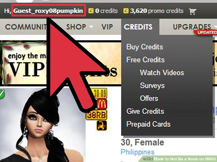 How To Give Promo Credits To Someone On Imvu